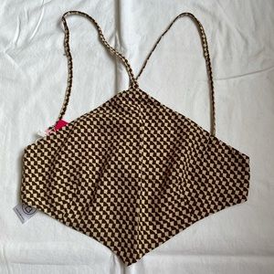 patterend halter tank cropped